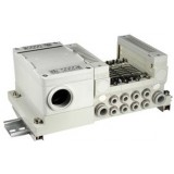 SMC solenoid valve 4 & 5 Port VQ VV5Q21-T, 2000 Series, Base Mounted Manifold, Plug-in, Terminal Box